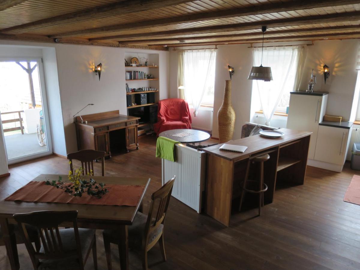 Alpaka-Ferien Apartment Wiechs am Randen Bagian luar foto