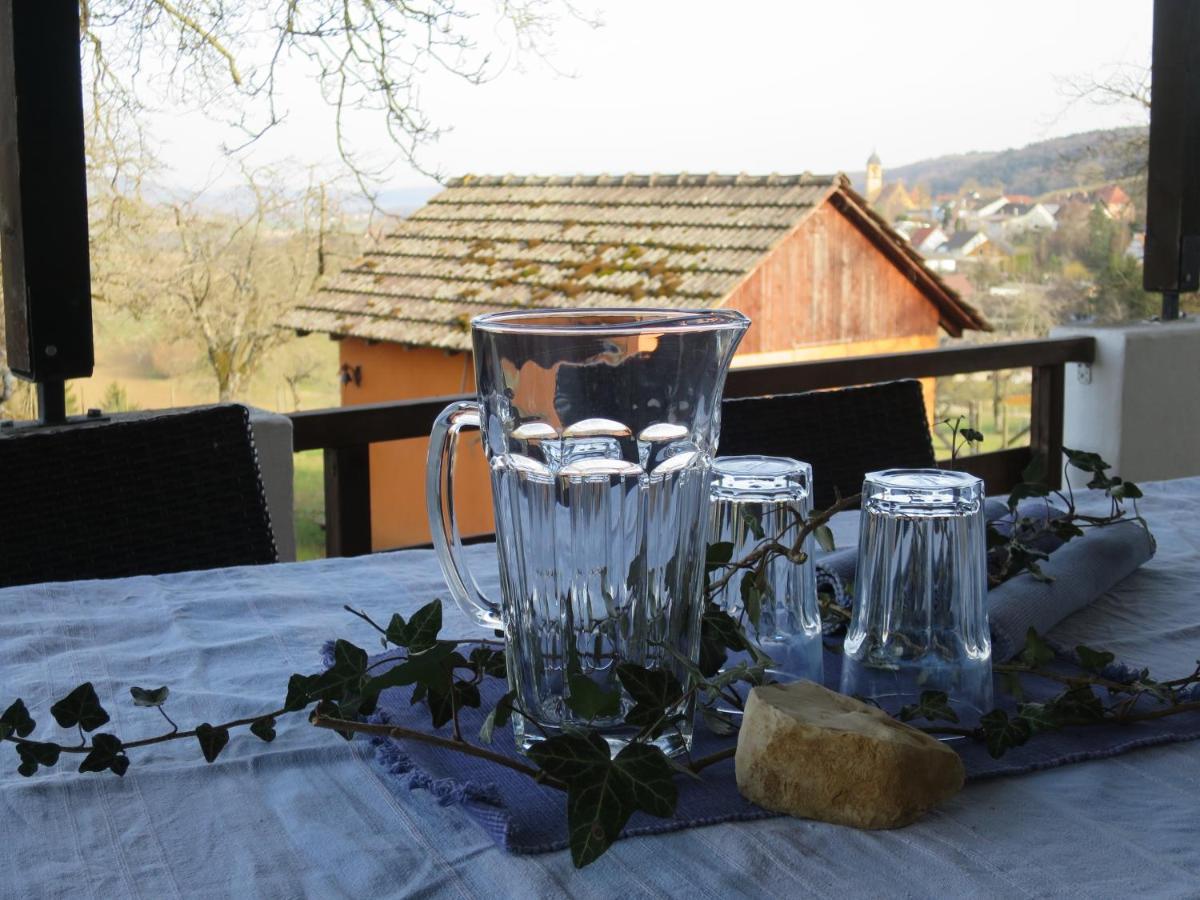 Alpaka-Ferien Apartment Wiechs am Randen Bagian luar foto